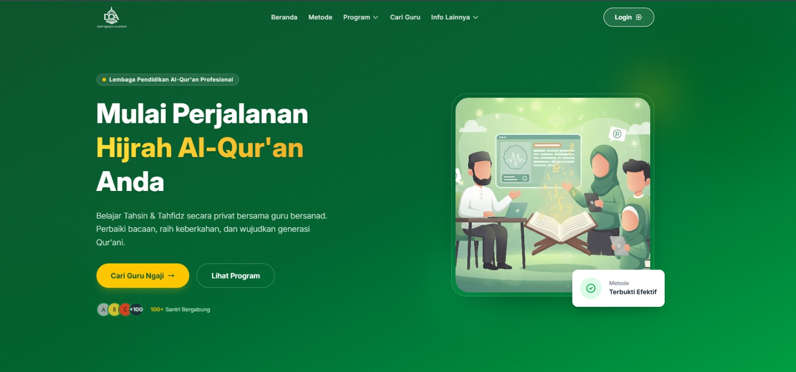 Website Deep Quran Academy