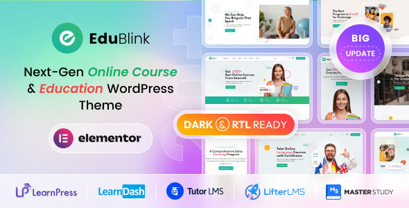 EduBlink v2.0.7 – Education & Online Course WordPress Theme
